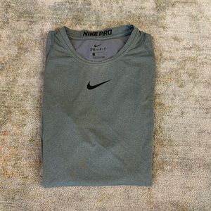 Nike pro dri fit grey t shirt
